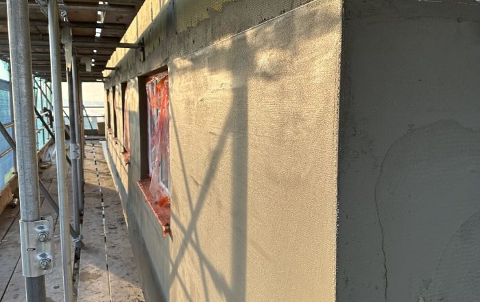 irlam house render high